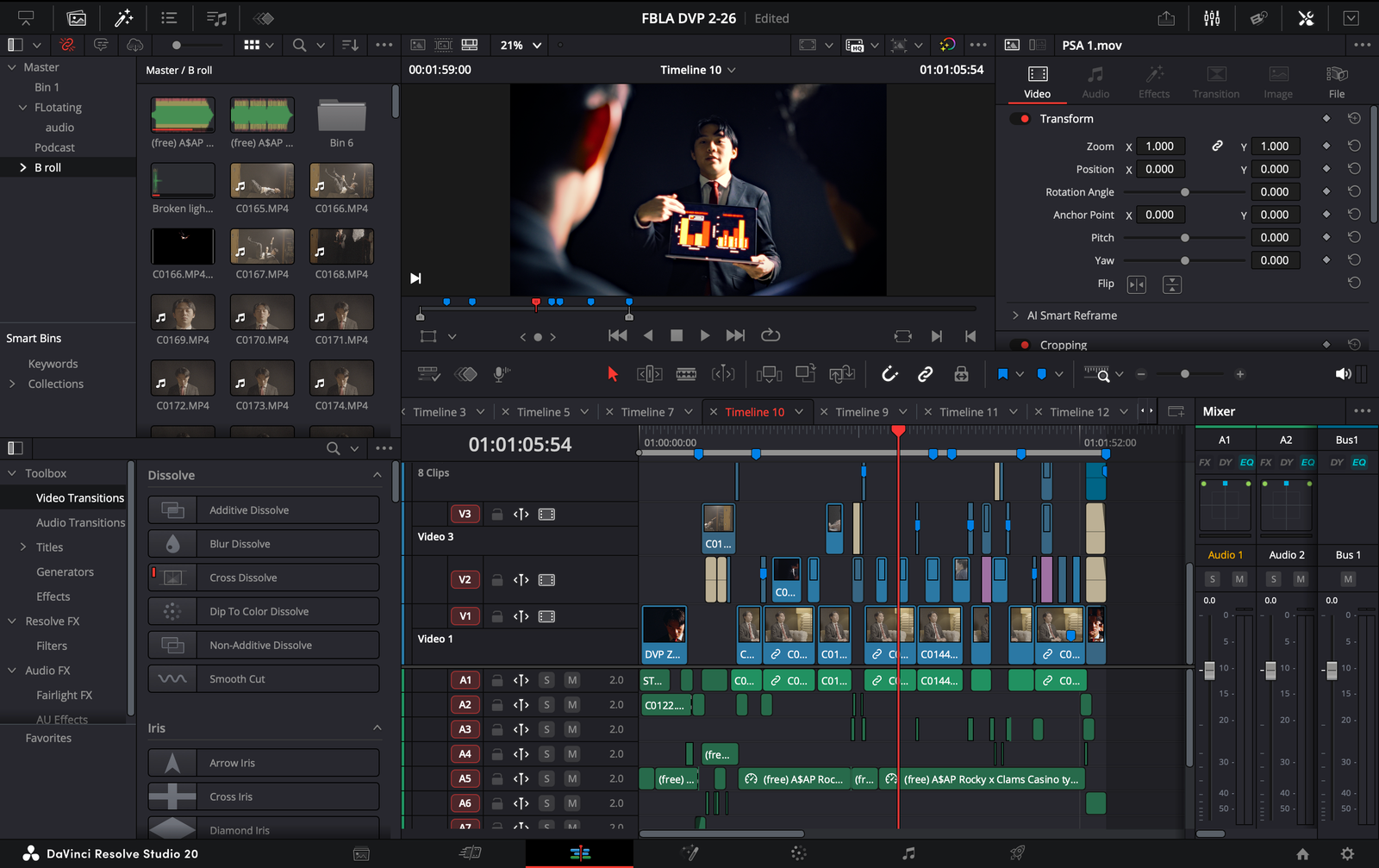 Resolve cut page screenshot